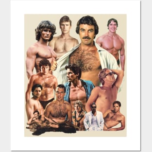 Vintage Hunks of the 80s Posters and Art